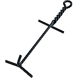 Lodge Camp Dutch Oven Lid Lifter. Black 9 MM Bar Stock for Lifting and Carrying Dutch Ovens. (Black Finish)