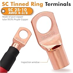Jeemiter 4 Gauge Wire Copper Clad Aluminum