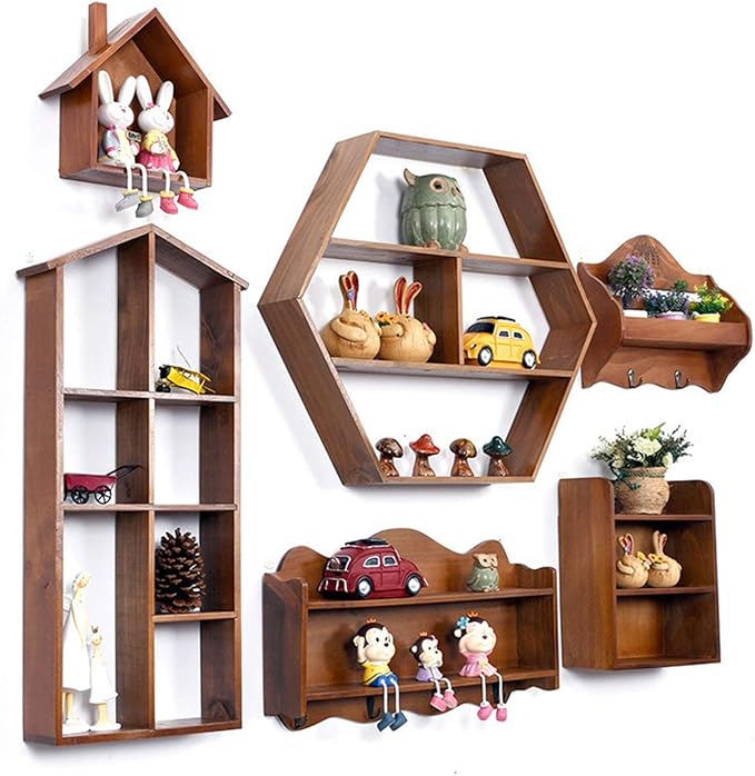 WSXX Compartimiento de Almacenamiento de Pared de Madera Maciza