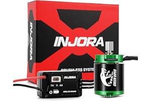 INJORA MBL32-NANO Brushless ESC & 1621 Green Viper Motor for 1/30 Axial SCX30 (4300KV)