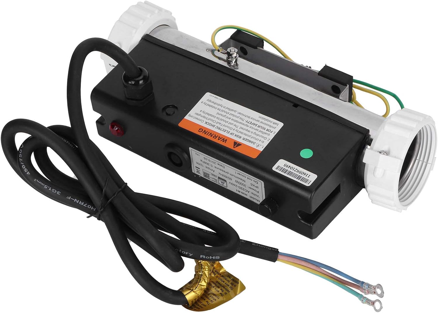 Water Heater Thermostat, 220V 3KW Applicable 1280L Capacity Waterproof ...