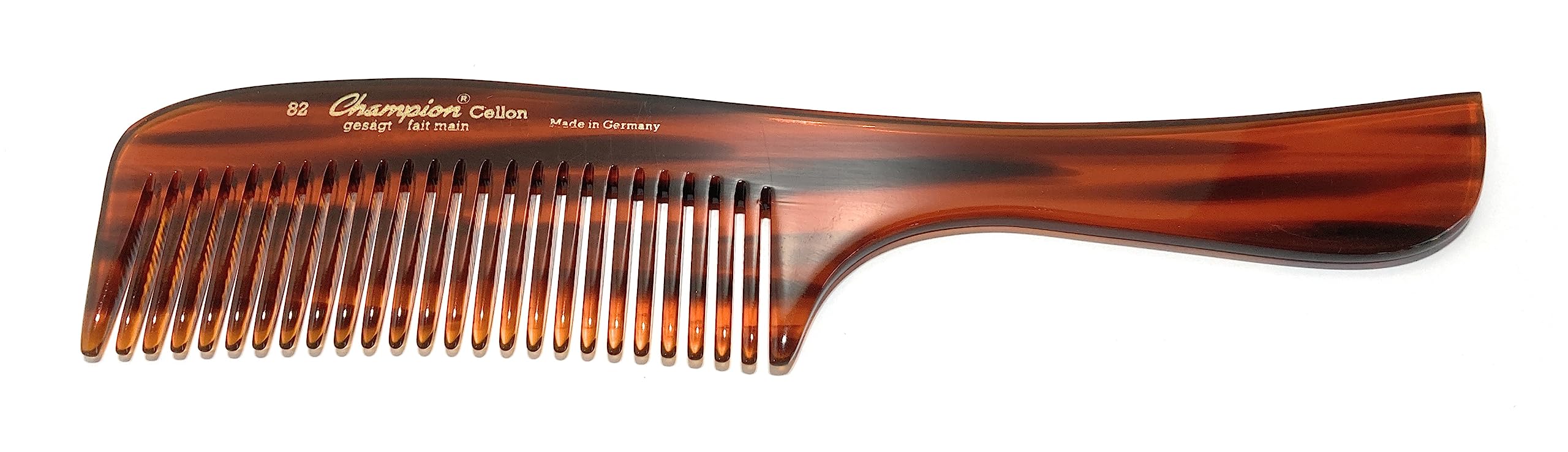 Champion by Hercules Sägemann Cellon 82 Comb Handmade Approx. 20 cm Even Normal Teeth Hairdressing Comb (Champion 82)