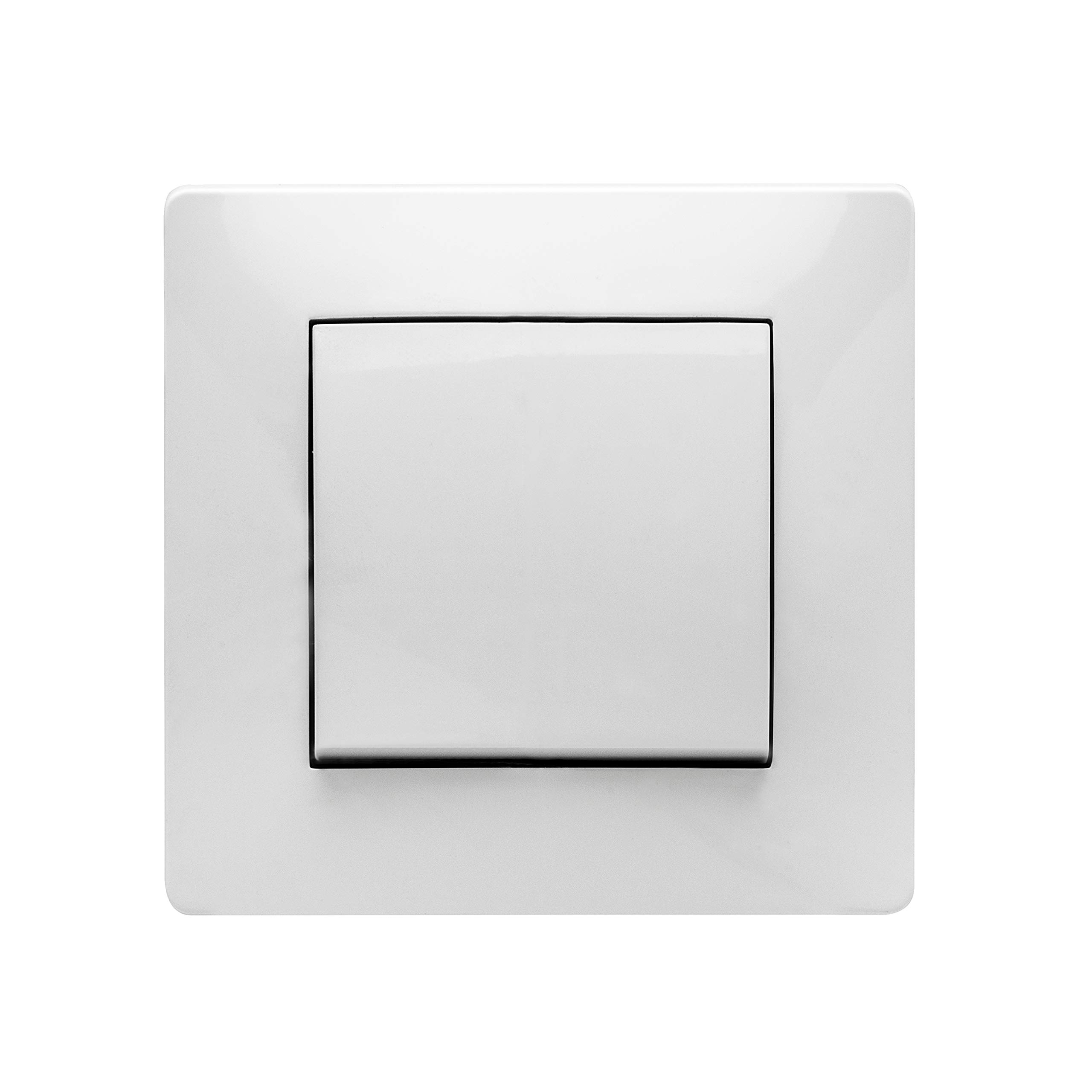 Famatel Intersection Point, Built-in Switch, Habitat 15 Series, A Perfect Matching Product, Completely Free of Halogens, 10 A, 250 V, White, Normal Size