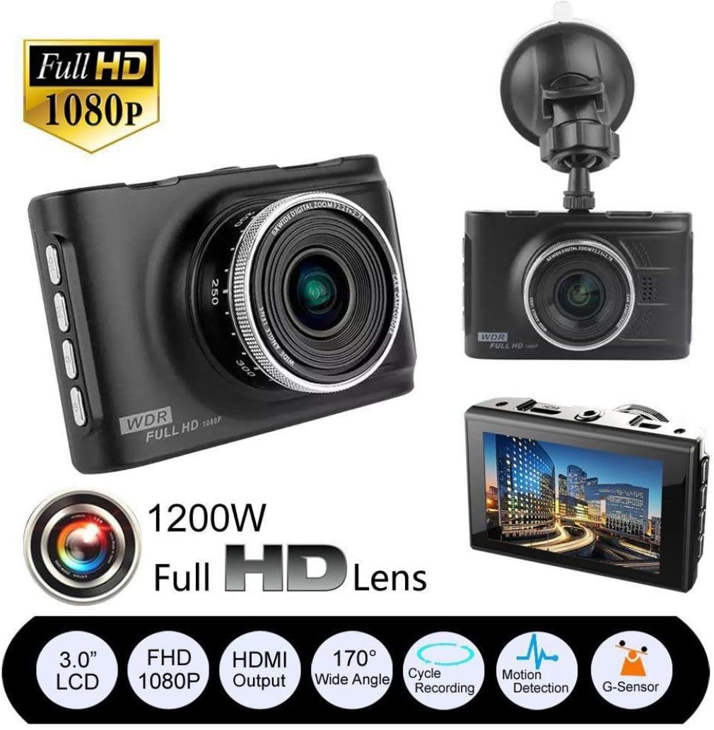 Damark 3 Full HD 1080P Car DVR CCTV Dash Camera G-sensor Night Vision Vehicle Video Cam Recorder