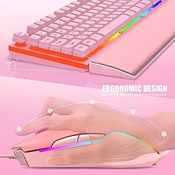 RedThunder K10 Wired Gaming Keyboard and Mouse and