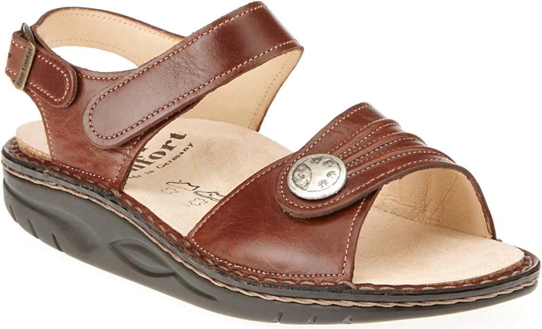 Amazon.com | Finn Comfort Women's Sausalito Ankle-Strap Rocker Sandal | Flats