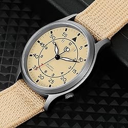 BERNY Men's Titanium Watch Japanese Sweep Second