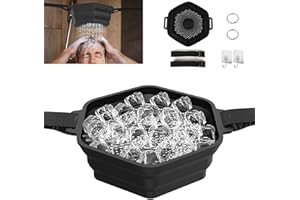 Ezcora Anda Arctic Ice Shower Kit for Muscle Recovery, Portable Quick Ice Bath Tub Mini, Foldable Silicone Ice Shower Bath Bucket for Cold Shower Therapy Black