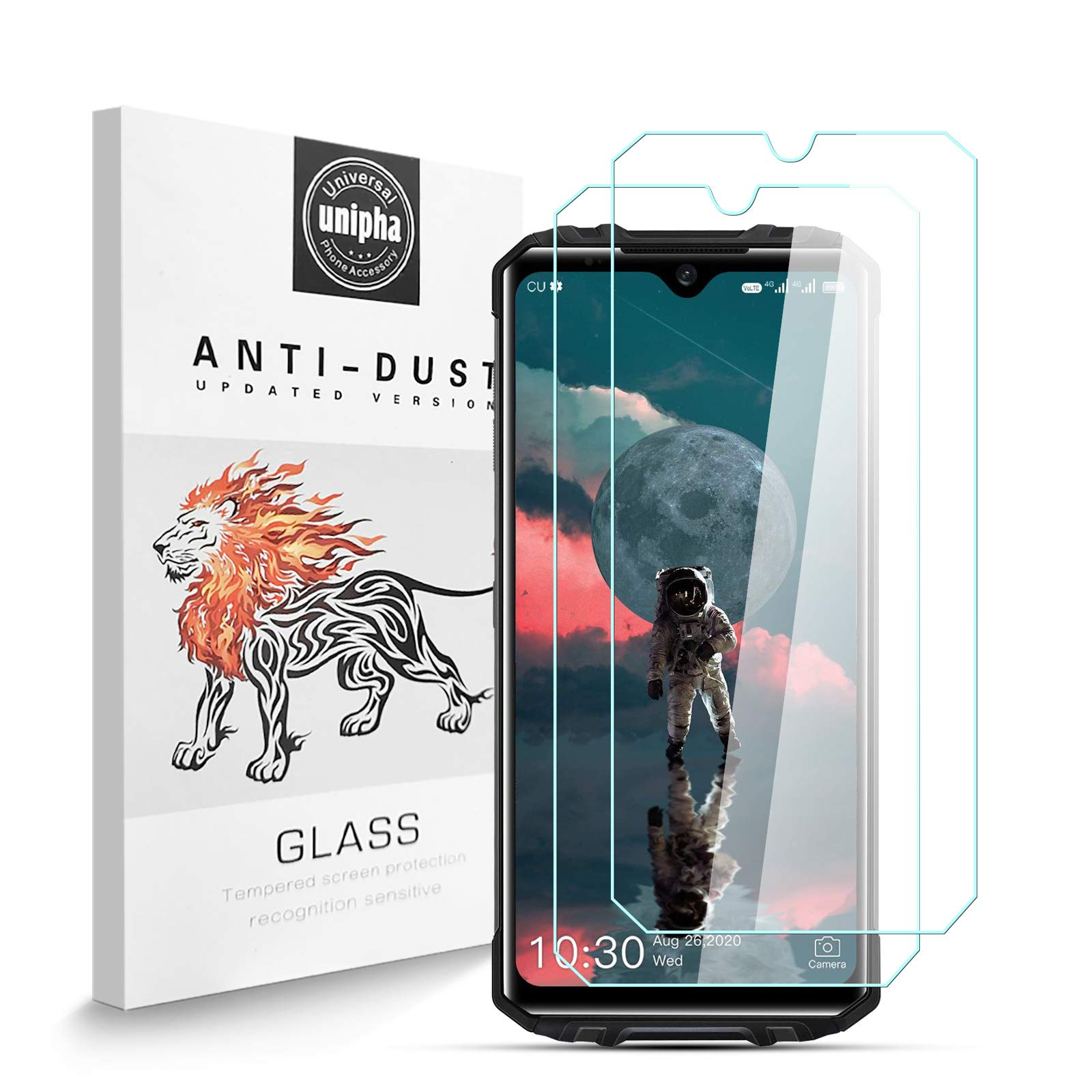 Zidwzidwei Screen Protector for Oukitel WP8 Pro [2 Pack], 9H Hardness Tempered Glass, 2.5D High Definition Film, Bubble Free, Screen Protector Compatible with Oukitel WP8 Pro