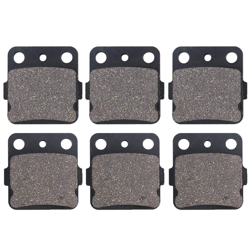 Cyleto Front And Rear Brake Pads For YAMAHA RAPTOR 350 YFM350 2003 2004 2005 2006 2007 2008 2009 2010 2011 2012 2013