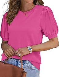 Womens Tops Dressy Casual Short Sleeve Valentine's