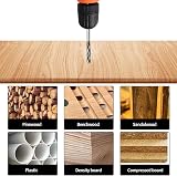 Meccion Wood Drill Bit 25mm x 165mm Self Feed Hex Shank 1/4" view 4