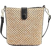 Straw Beach Bags For Women Rattan Purse Summer Straw Cross-body Bag Raffia Handbag Purses Shoulder Bag Small Bucket Bag 2025