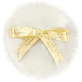 Shelley Kyle Classic Powder Puff, Handmade, Lambs Wool Dusting Powder Puff, 1 Count