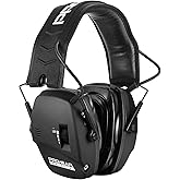 PROHEAR Digital Electronic Shooting Ear Protection Muffs with GEP02 Gel Ear Pads, Hunting 5X Sound Amplification Earmuffs, NRR 23dB Low Profile Hearing Protection for Gun Range - Black