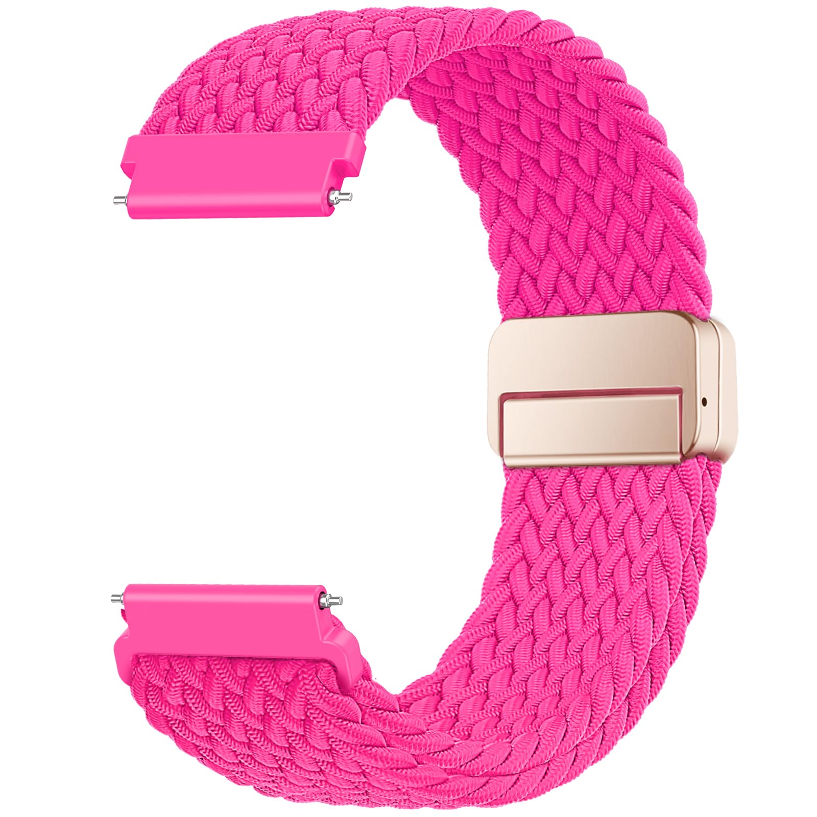 Yoohoo 18mm Watch Straps Braided Magnetic Compatible with Venu 2S/Venu 3S,Quick Release Replacement Sport Loop Watch Strap for Men and Women