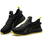 SPIEZ Unisex Safety Shoes with Composite Toe Cap, Puncture Proof Breathable Work Shoes for Men and Women, Slip on Fashion Sneakers for Work and Daily Wear
