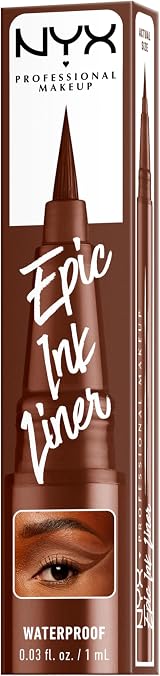 NYX Epic Ink Liner Brush Tip Waterproof 24H Graham Cracker Shade view 8