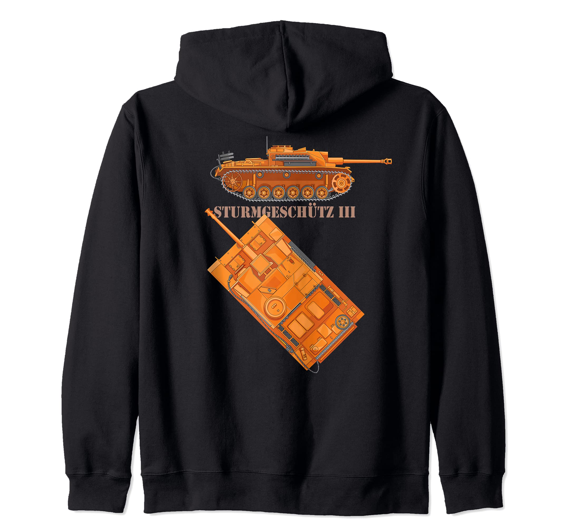 StuG 3 Sturmgeschutz III German World War II Diagram Zip Hoodie