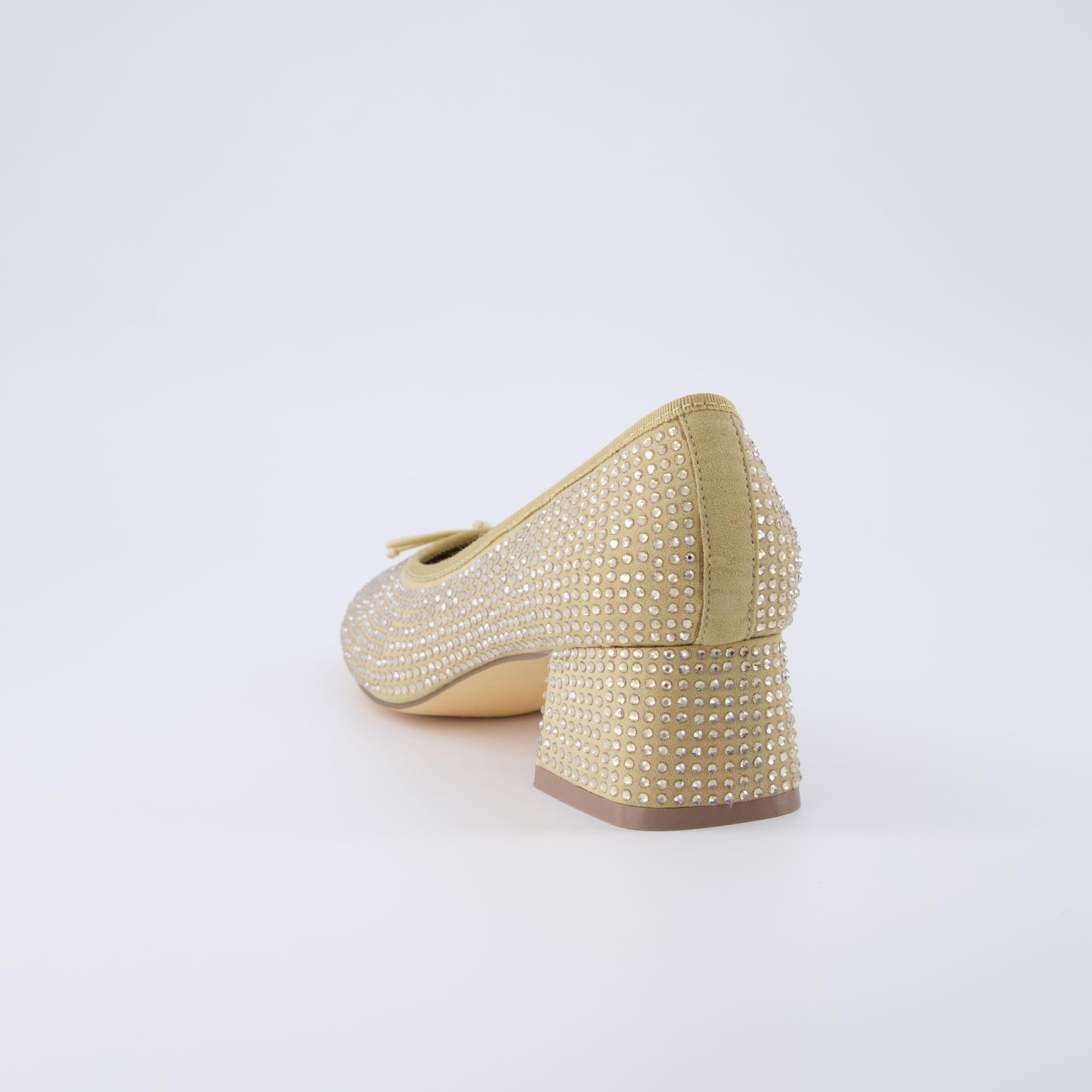 CUSHIONAIRE Women's Eiffel Rhinestone Bling Bow Flat with +Memory Foam and...