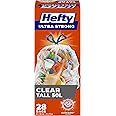 Hefty® Garbage Bags, Ultra Strong Tall 50 Litres Clear Recycling, Drawstring, Arm & Hammer odour neutralizer, 28 Bags