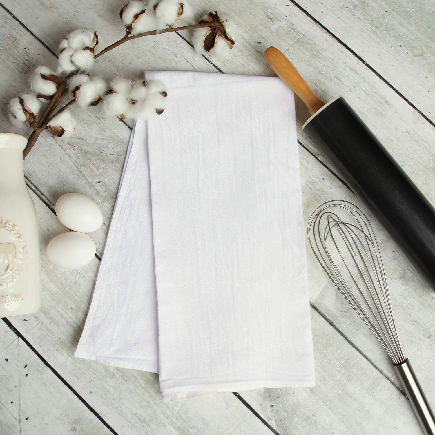 Utopia Kitchen - Pure Cotton Dish Cloth Kitchen Cloth (White, 28 x 28 Inches, 12 Pack)