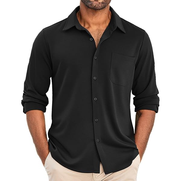 COOFANDY Camisas De Vestir De Manga Larga Con Paraguay