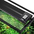 hygger Auto On Off 18-24 Inch LED Aquarium Light Extendable Dimable 7 Colors Full Spectrum Light Fixture for Freshwater Planted Tank Build in Timer Sunrise Sunset