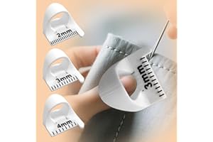ZORBLINK Sewing Template Kit - 3 Sizes (4mm, 3mm, 2mm) | Precision Stitch Guide Tool for DIY Sewing, Quilting & Hand Stitching | Consistent Stitching Aid for Seamless Projects