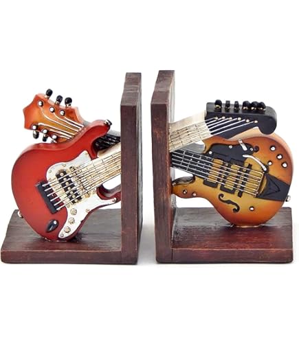 Amazon.com: Fender Sunburst Strat Body Bookends Bundle with Picks