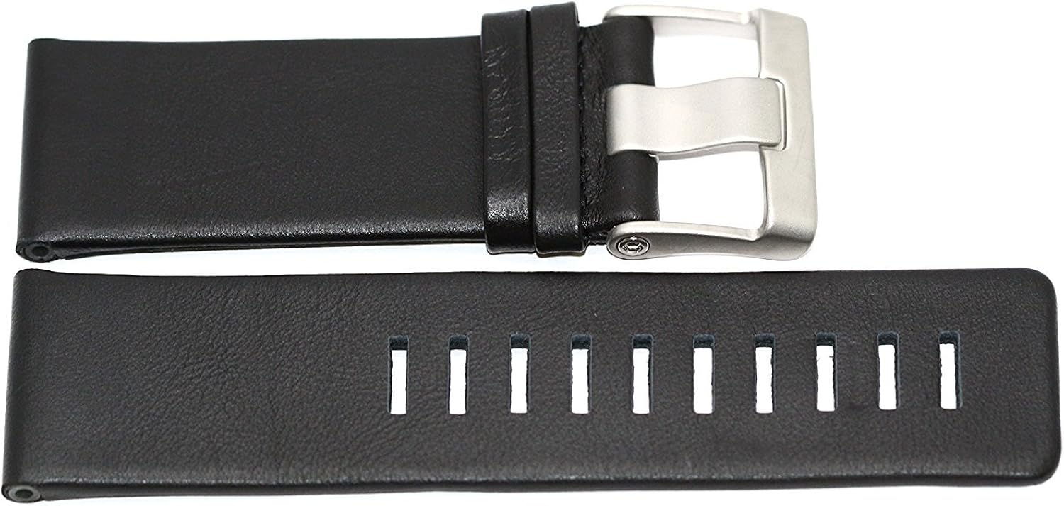 Nike Oregon Square G Black Replacement Leather Watch Band Wa0037 001 Amazon Co Uk Watches