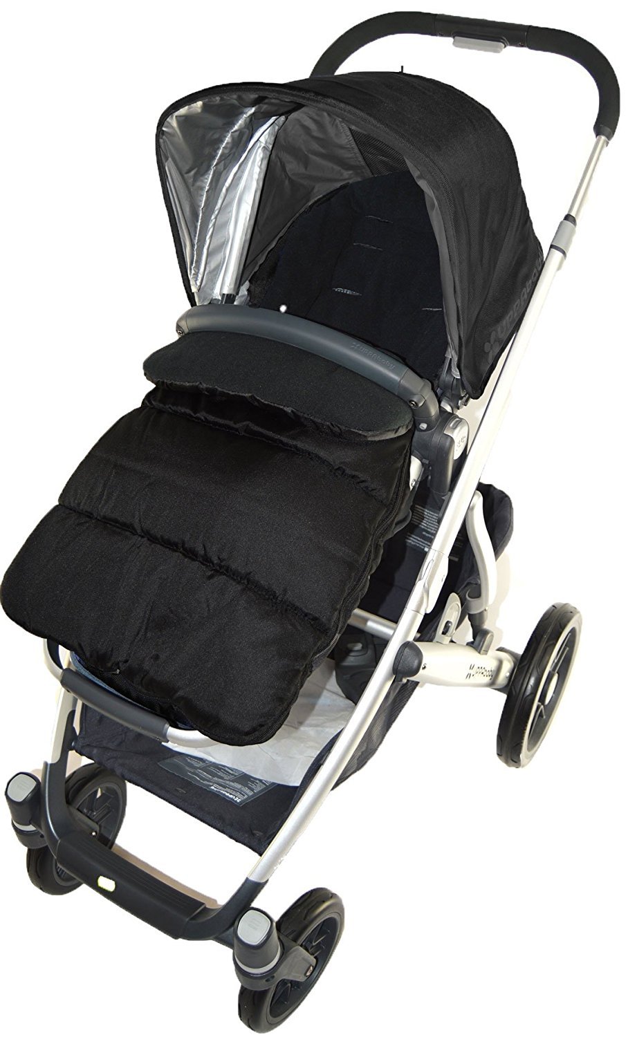 Footmuff/Cosy Toes Compatible with Mutsy Evo Pushchair Black Jack