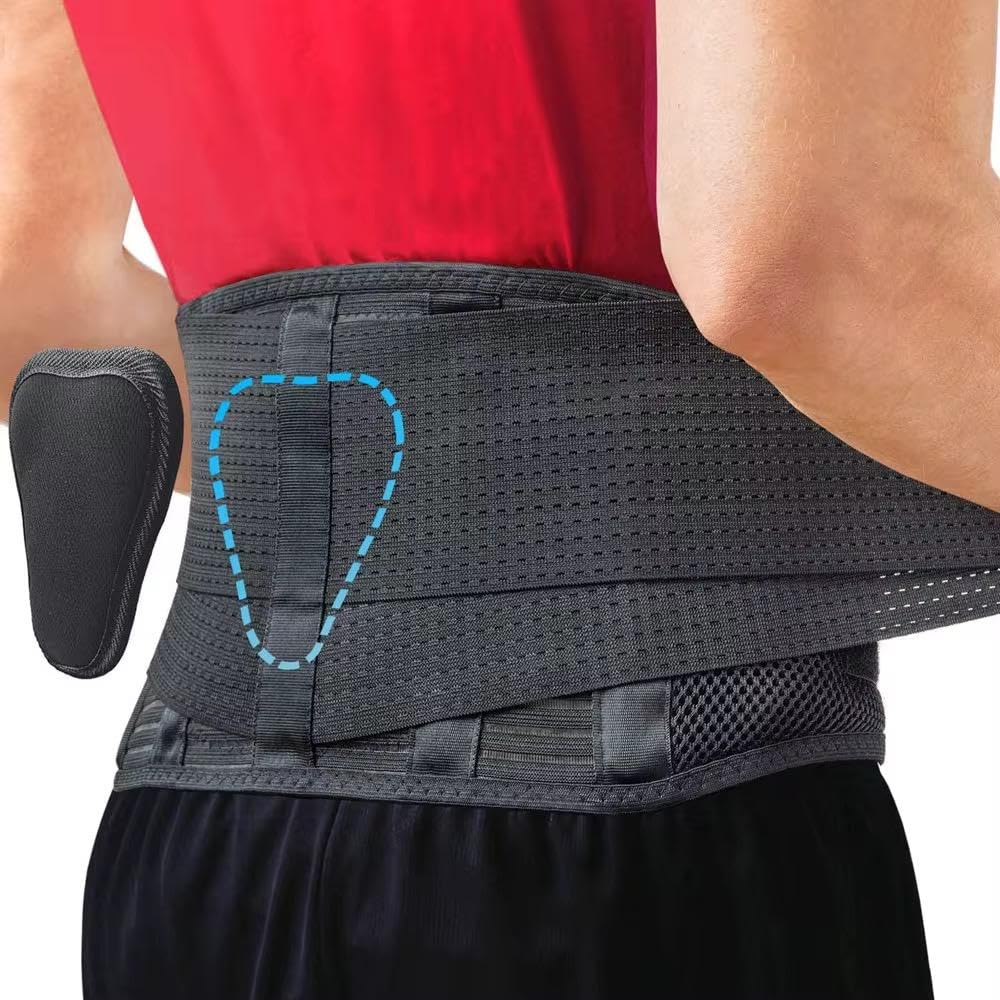 Breathable Mesh Back Support Brace for Men & Women | Abdominal Support Belt for Back Pain Relief |Magnetic Therapy Belt | Waist Trimmer | Lumbar Support Belt for Sciatica, Scoliosis, Spine Injury (S)