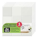 Select 5 Pack Peel and Stick Backsplash Square