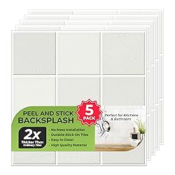 Select 5 Pack Peel and Stick Backsplash Square