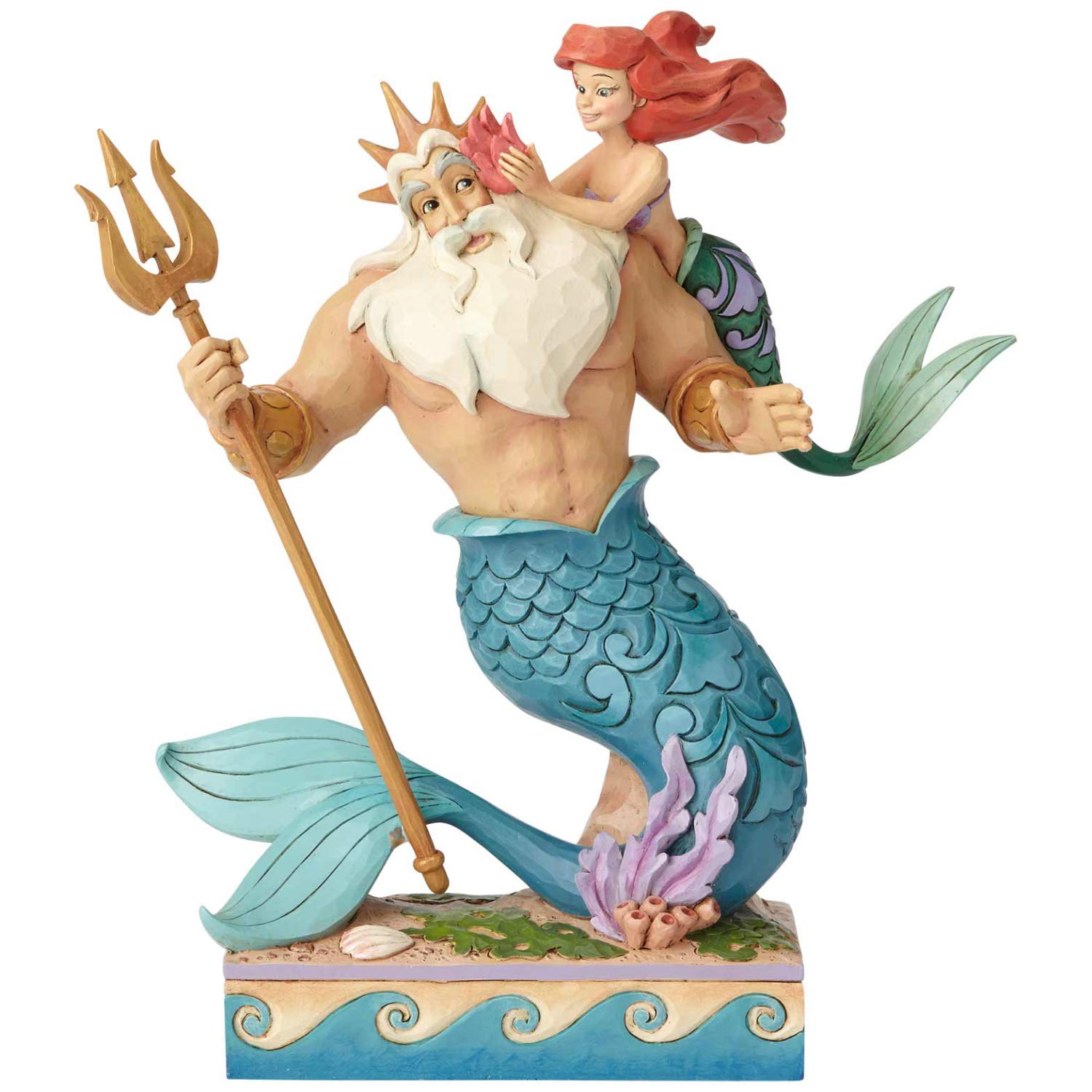 Disney Traditions Daddy's Little Princess Ariel and Triton Figurine