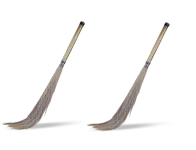 Skygold Brooms for Home and Kitchen Floor with Soft Natural Grass Long