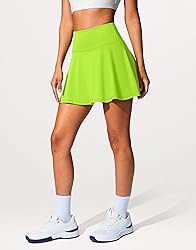 SANTINY 14" Tennis Skirt Golf Skorts with Pockets
