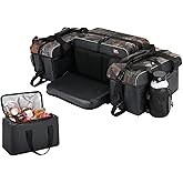 KEMIMOTO ATV Storage Bags with Cooler Part, 76L Large ATVs Rack Bag, Upgraded 4 ATV Cargo Rear Seat Luggage Compatible with P