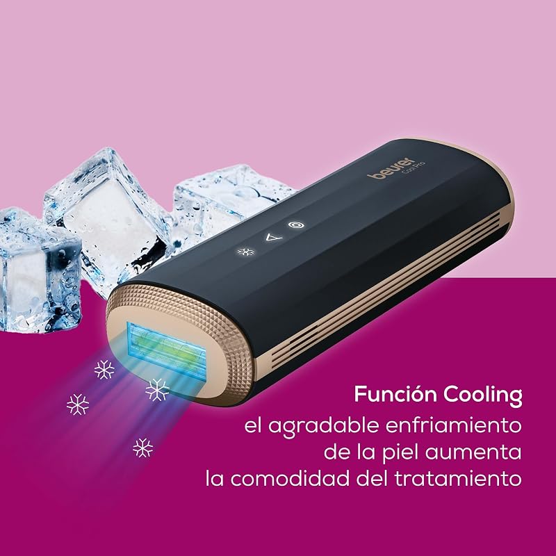 IPL 7800 PRO Depiladora con tecnología de enfriamiento, 5 niveles de intensidad, hasta 1 millón de pulsos de luz, para brazos, piernas, cara, línea del bikini y axilas, para hombres y mujeres