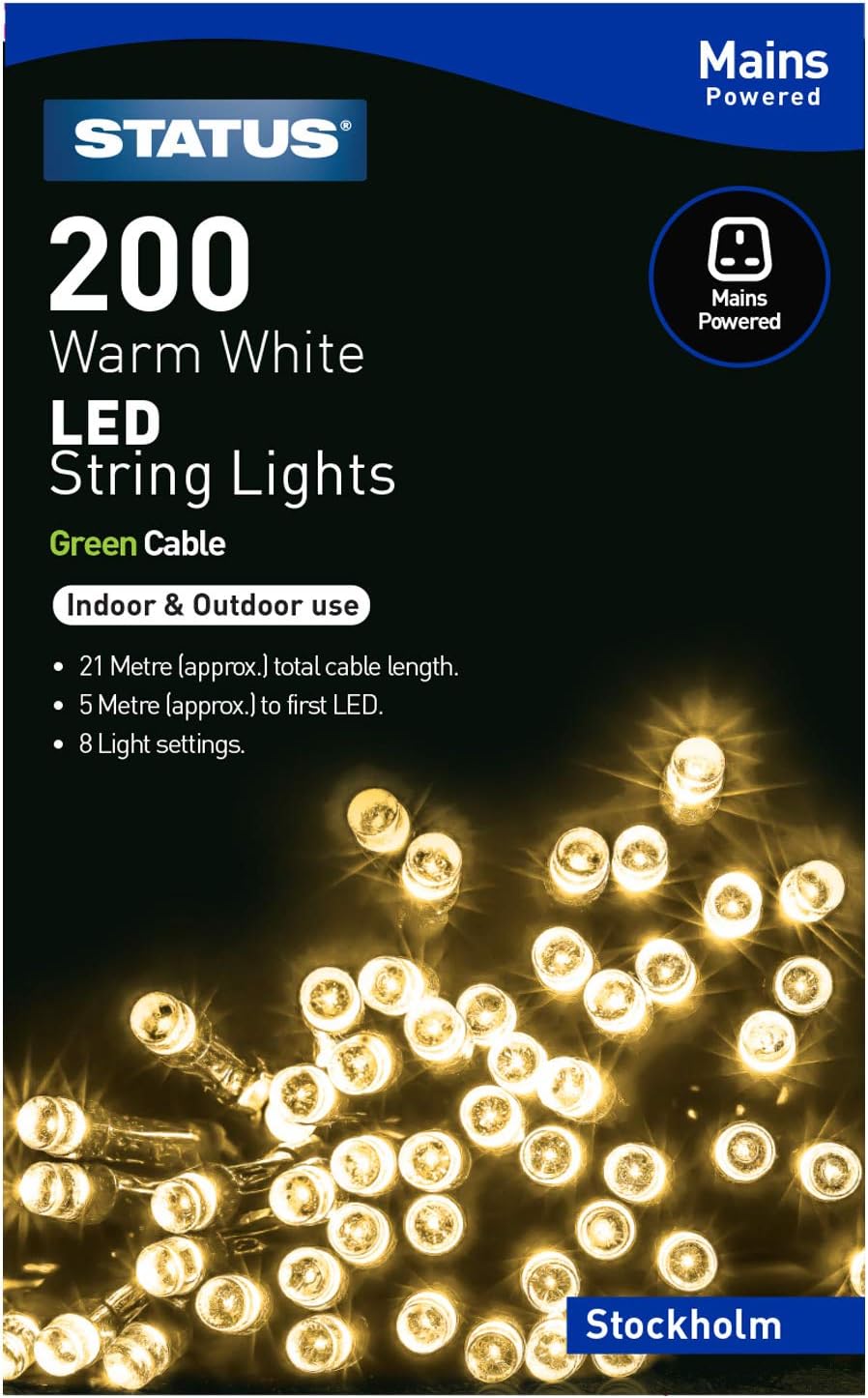 Status Stockholm 200 LED String Lights
