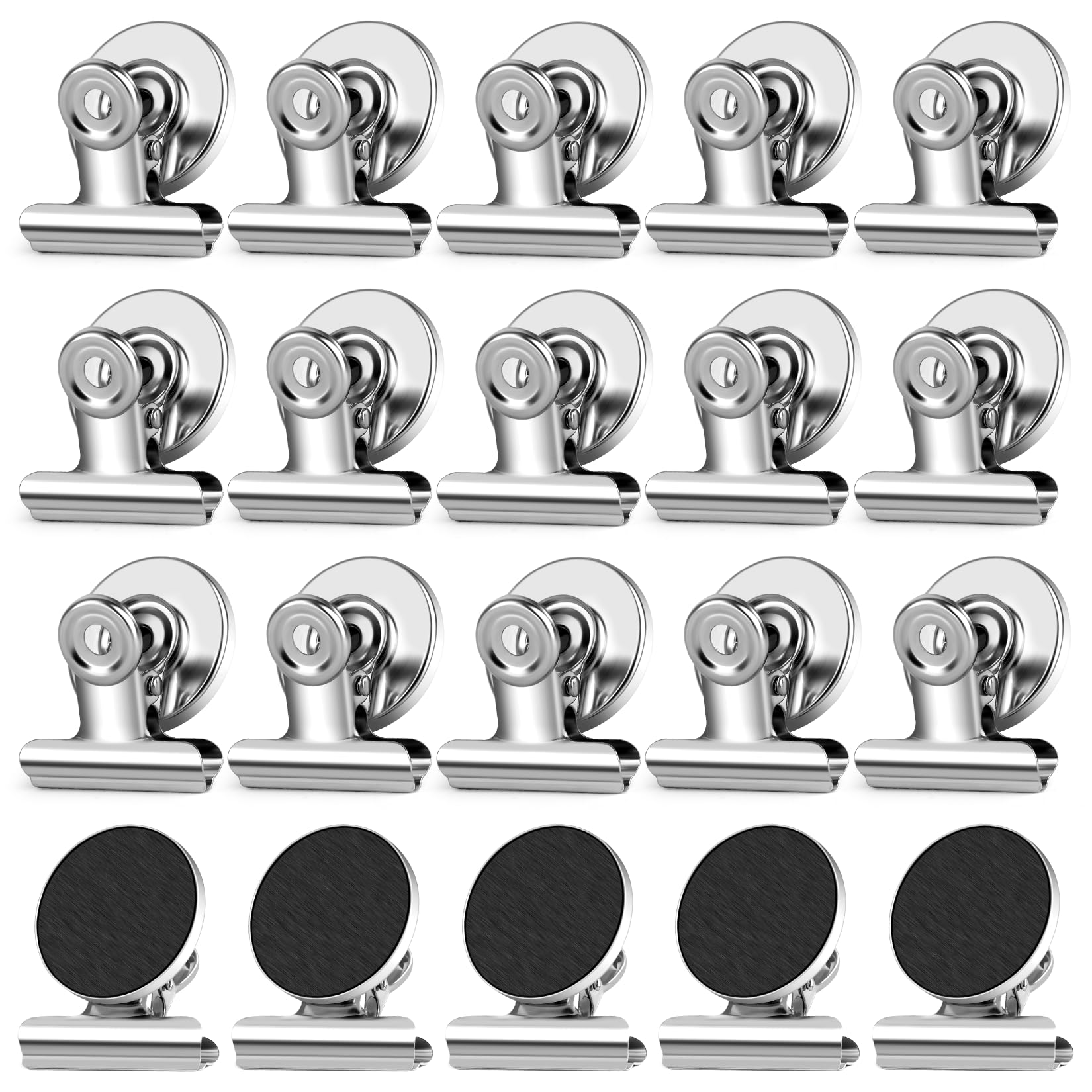 Photo 1 of WUDIME 20 Pack Fridge Magnet Refrigerator Magnets, Strong Magnetic Clips, Heavy Duty Clip Magnets for Photo Displays, Whiteboard Magnets for Home, Office, Classroom