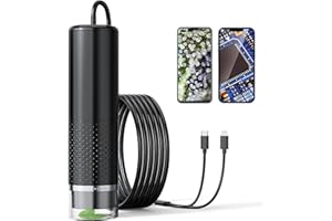 Handheld Digital Microscope Camera, Aopick 50X-500X Magnification USB Pocket Microscopes Camera for Adults Kids with 8 Adjustable LED, Coin Magnifier for iPhone, iPad, Android