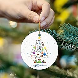 Personalized Chemist Christmas Tree Ornament