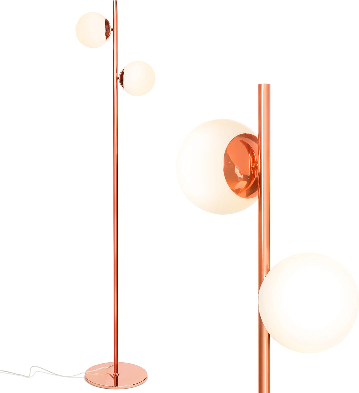mid century modern gold floor lamp