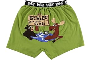 Lazy One Funny Boxers, Novelty Boxer Shorts, Humorous Underwear, Gag Gifts for Men, Drinking