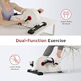 Sunny Health & Fitness Magnetic Under Desk Pedal Exerciser Mini Bike view 5