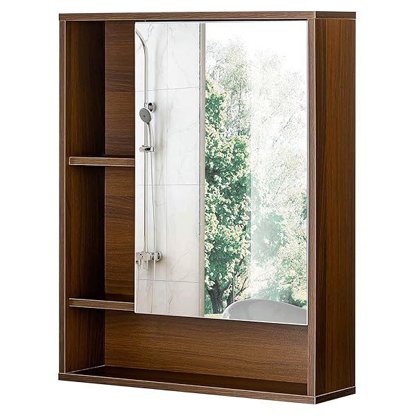 CHOOCHOO BATHROOM WALL MIRROR CABINET, MEDICINE CABINET WITH...