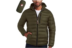 CANADA WEATHER GEAR Mens' Puffer Jacket - Lightweight Packable Bubble Coat, Water Resistant Outerwear Jackets for Men (M-XXL)
