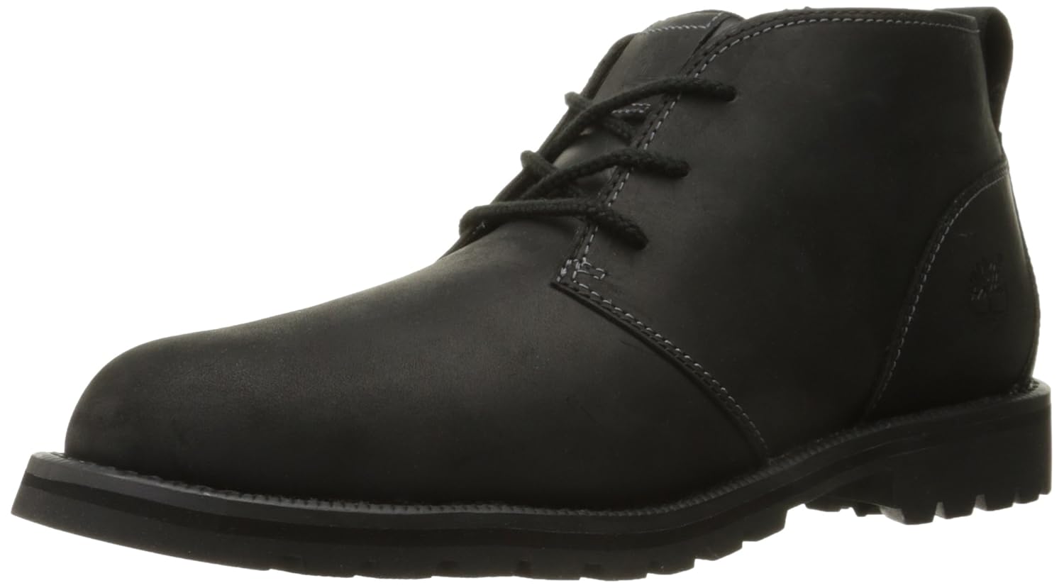 timberland black leather chukka boots